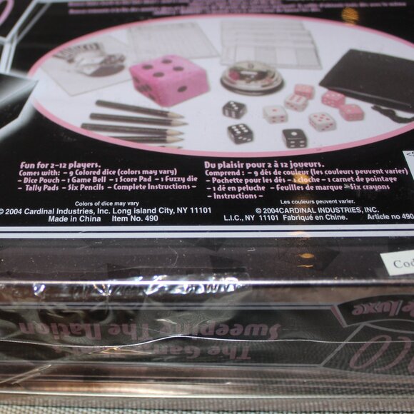 3/$55❤️new damaged tin box DELUXE BUNCO Party Dice Game 2004 Cardinal Games - Picture 5 of 7